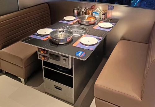 岩板无烟烤肉火锅烤涮