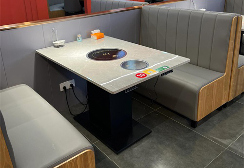 火锅店岩板火锅餐桌案例