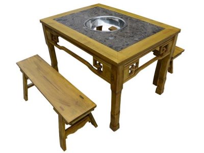 老榆木火锅桌椅家具 扮靓你的生活