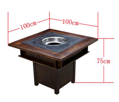 方形火锅桌常规尺寸展示