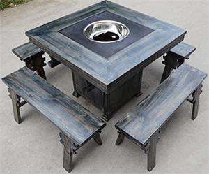 实木火锅桌款式7