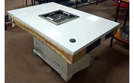 大理石电磁炉火锅桌