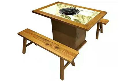 实木电磁炉火锅桌