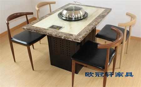 大理石火锅桌