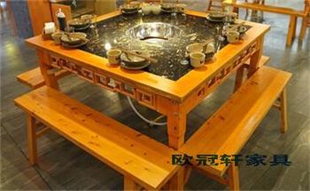 实木火锅桌椅