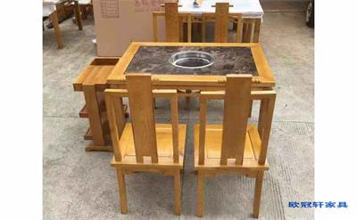 盐城订制火锅店电磁炉桌厂商--欧冠轩家具