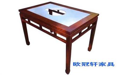 丽江定做4至6人小火锅桌电磁炉厂商--欧冠轩家具