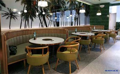 烟台订制大理石电磁炉火锅桌专业制造商--欧冠轩