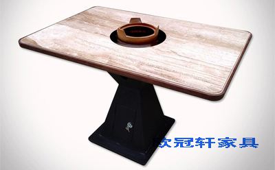 泰安订制电磁炉单人火锅桌 厂商--欧冠轩家具