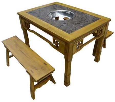 实木火锅桌款式01