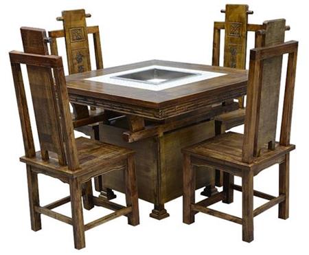 实木火锅桌款式05