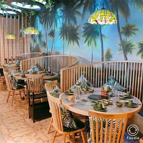 四季椰林椰子鸡餐厅桌椅