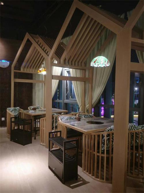 四季椰林海南椰子鸡餐厅家具