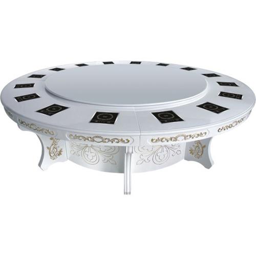 一人一锅自助火锅桌 大理石台面电磁火锅桌