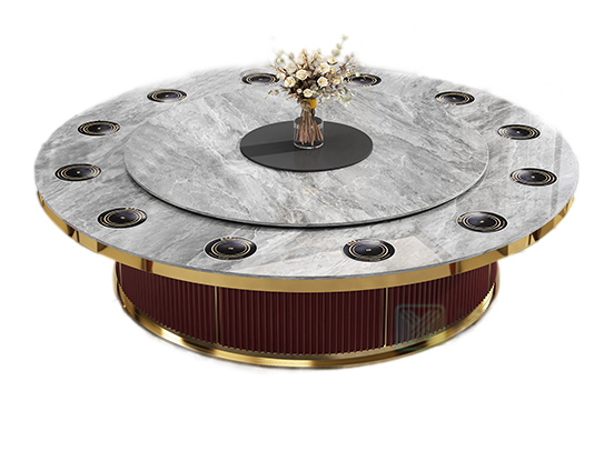 时尚轻奢大理石一人一锅电磁炉电动火锅桌