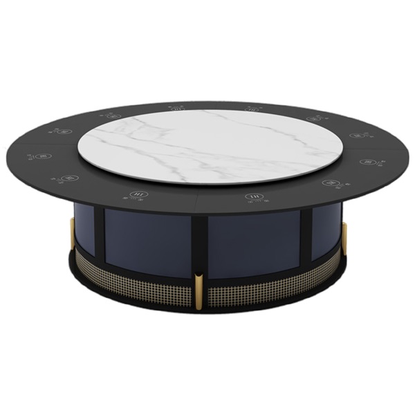 一人一锅隐藏式电磁炉电动火锅桌