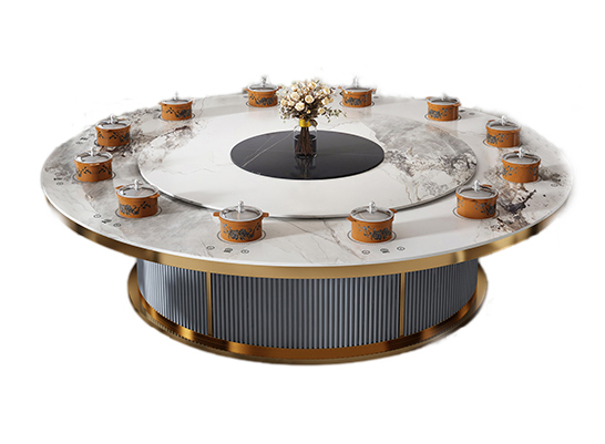 15人一人一锅电磁炉小火锅高级电动餐桌