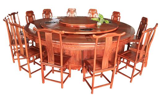 高端圆形带转盘火锅桌_白鸟雕花每人每锅电动火锅餐桌 