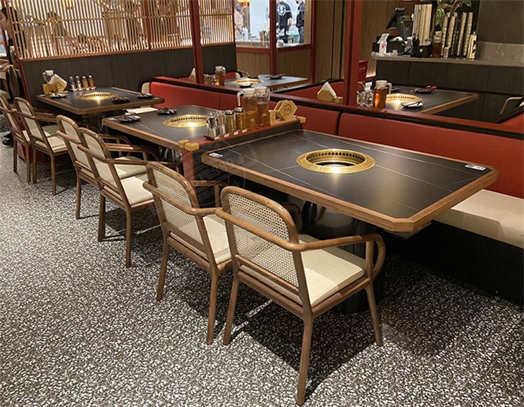 日式自助烤肉店无烟净化烤肉桌