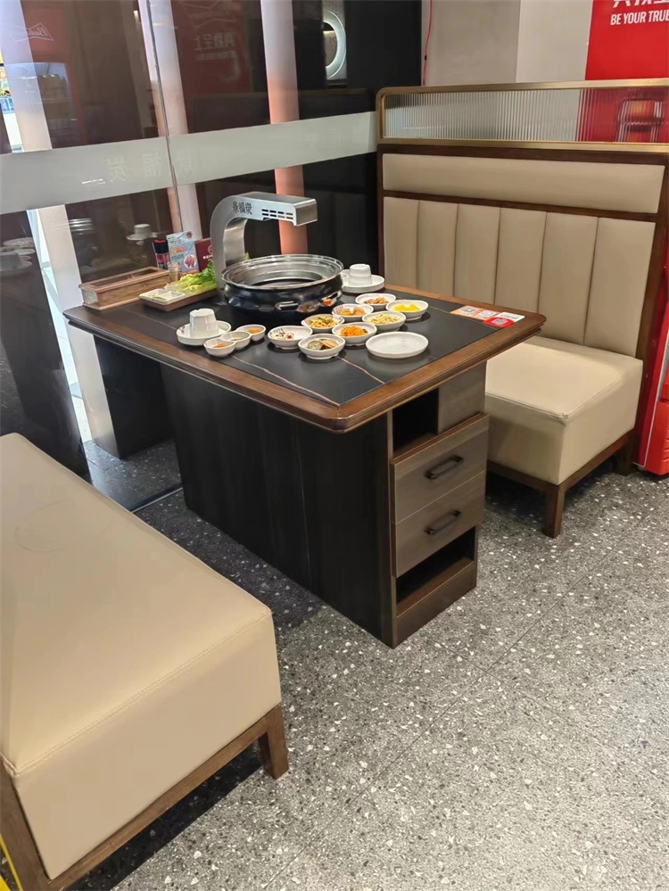 烤肉店上排烟碳烤无烟烤肉桌