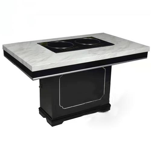 新款大理石烧烤台_纸上烧烤餐桌_无烟电烧烤桌