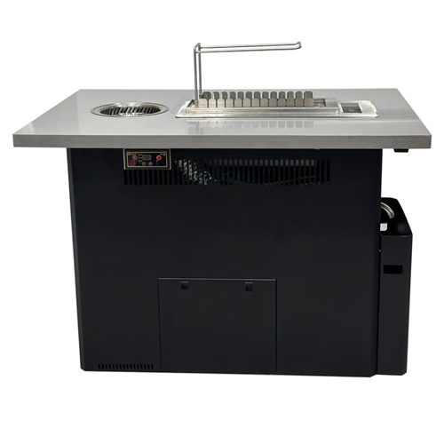 自助火锅烤串店不锈钢无烟火锅烤串一体桌