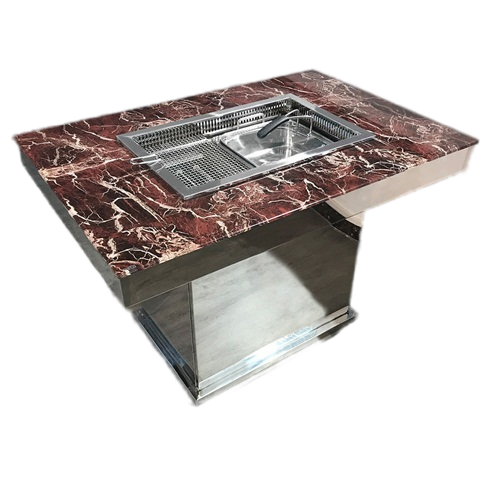 商用火锅烤肉一体桌_无