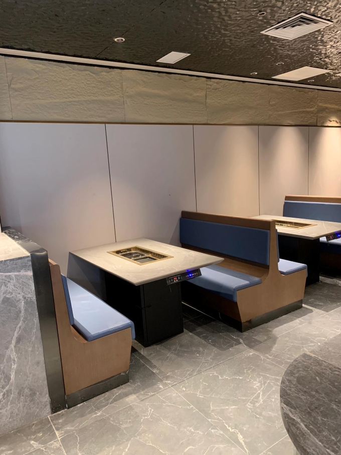 自助火锅烤肉店的智能无烟净化烤涮一体桌