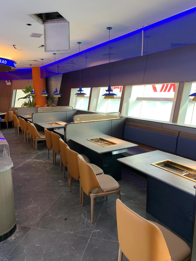 自助火锅烤肉店的智能无烟净化烤涮一体桌