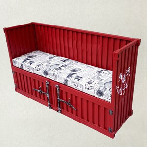 酒吧/咖啡馆工业风家具 集装箱创意铁艺沙发 主题沙发定做