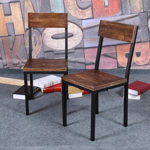 餐厅美式家具餐椅 简易靠背椅 茶餐厅/火锅店复古做旧餐椅