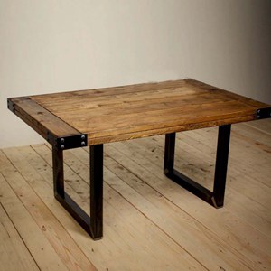 酒吧/咖啡馆复古做旧家具 包边实木板面餐台 休闲吧台定做