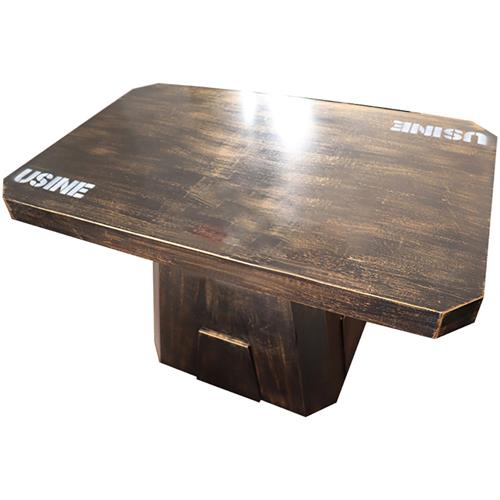 古铜色餐桌 工业铁艺风餐桌 主题风餐厅餐桌