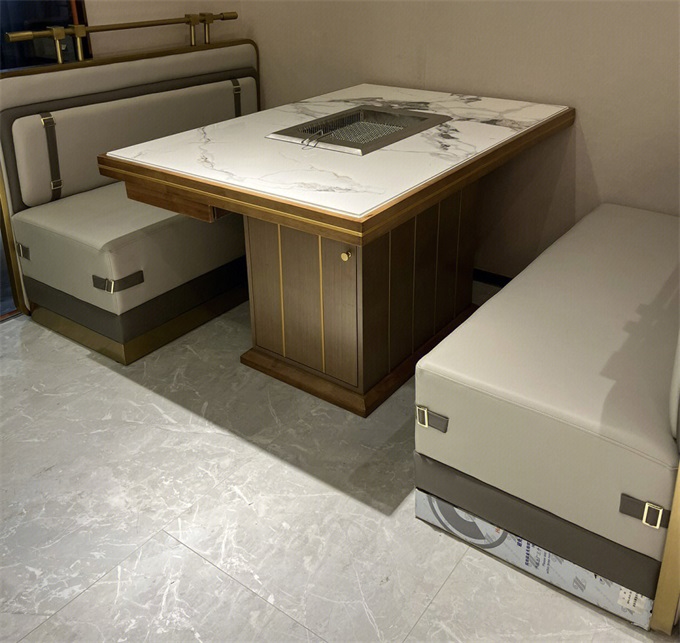 烤肉店韩式智能无烟电烤烤肉桌