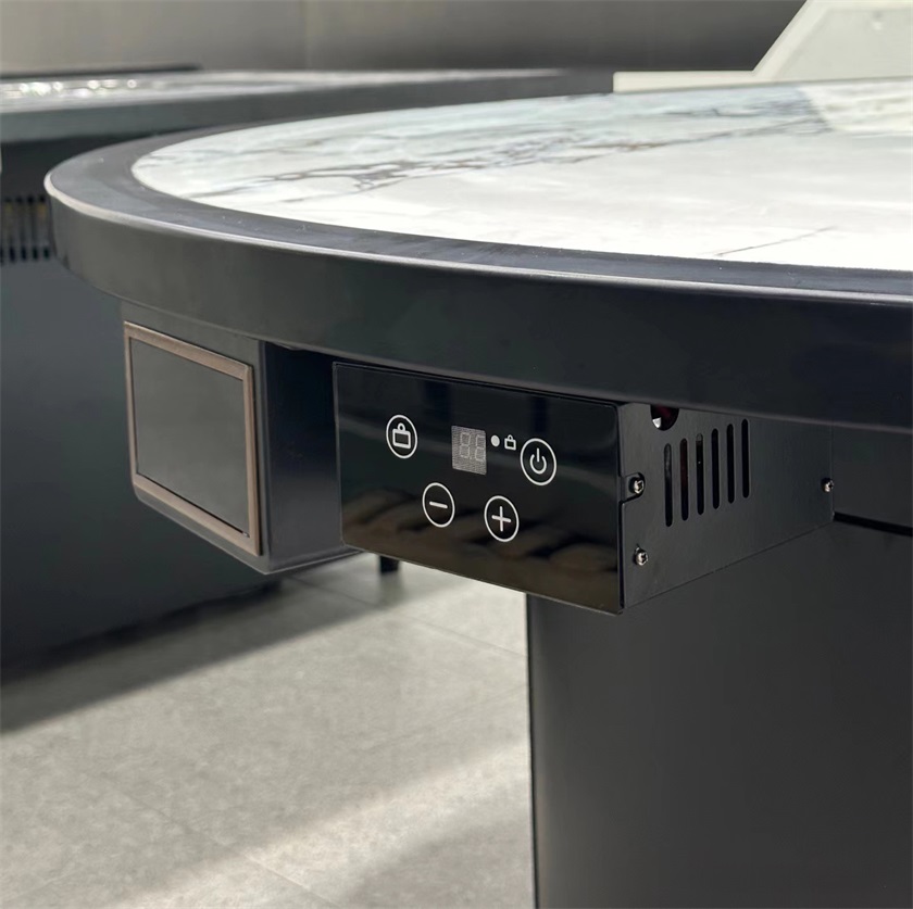 自助烧烤餐厅无烟自净化圆形电烤烤肉桌