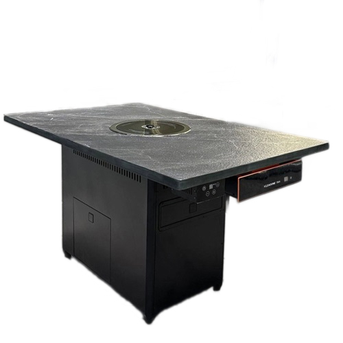 火烧石台面智能无烟净化烤肉桌