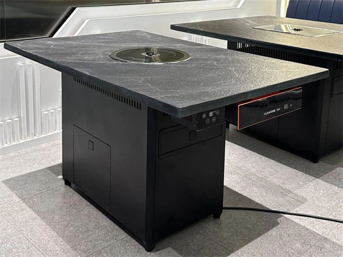 火烧石台面智能无烟净化烤肉桌