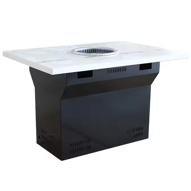 韩式自助烤肉智能无烟净化大理石烤肉桌