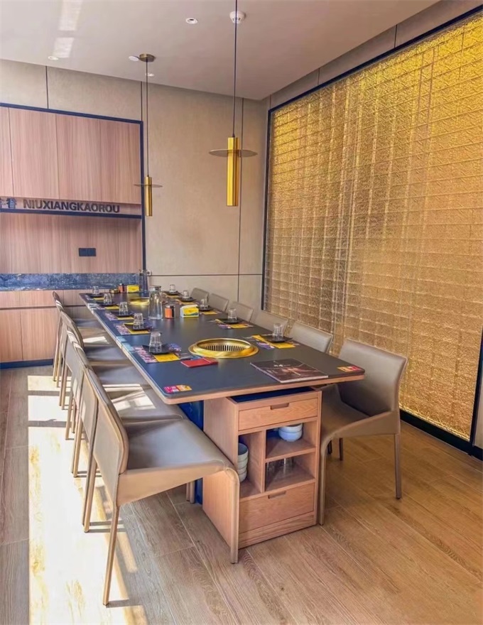 自助烤肉店智能无烟净化烤肉桌