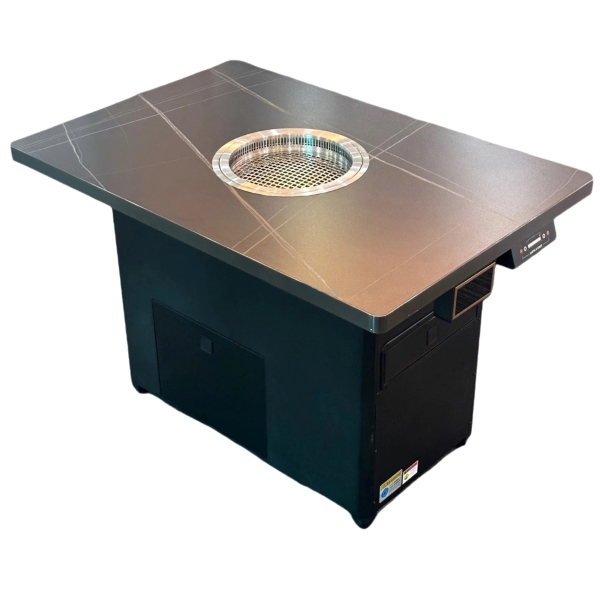 自助烤肉店无烟净化炭火烤肉桌