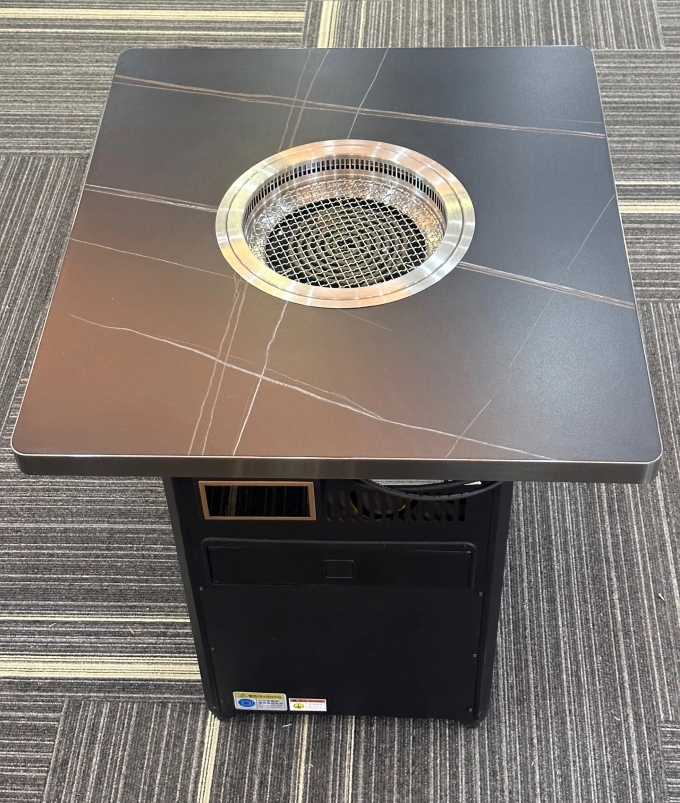 自助烤肉店无烟净化炭火烤肉桌