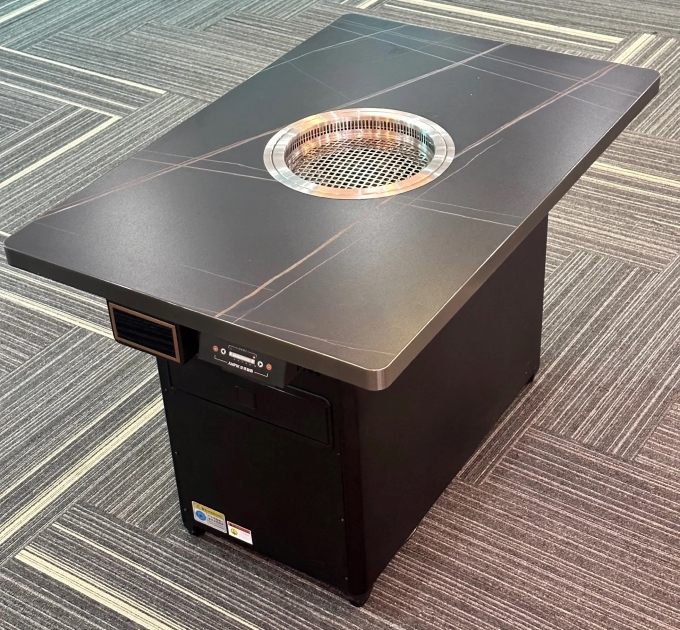 自助烤肉店无烟净化炭火烤肉桌