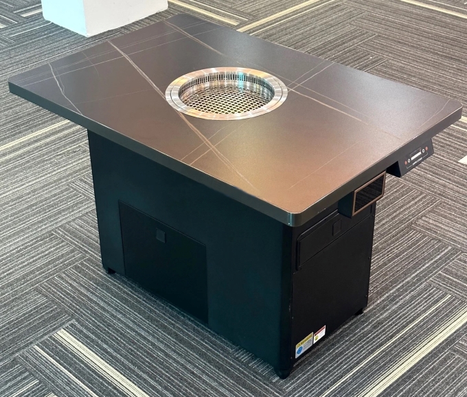 自助烤肉店无烟净化炭火烤肉桌