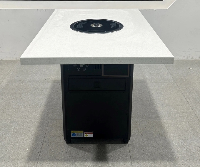 韩式烤肉店大理石无烟净化烤肉桌