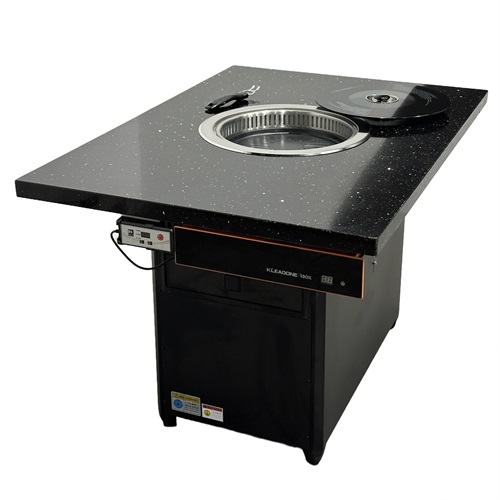 烤肉店智能无烟净化大理石烤肉桌