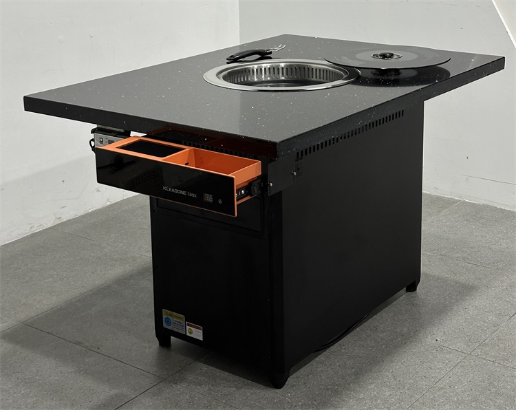 烤肉店智能无烟净化大理石烤肉桌