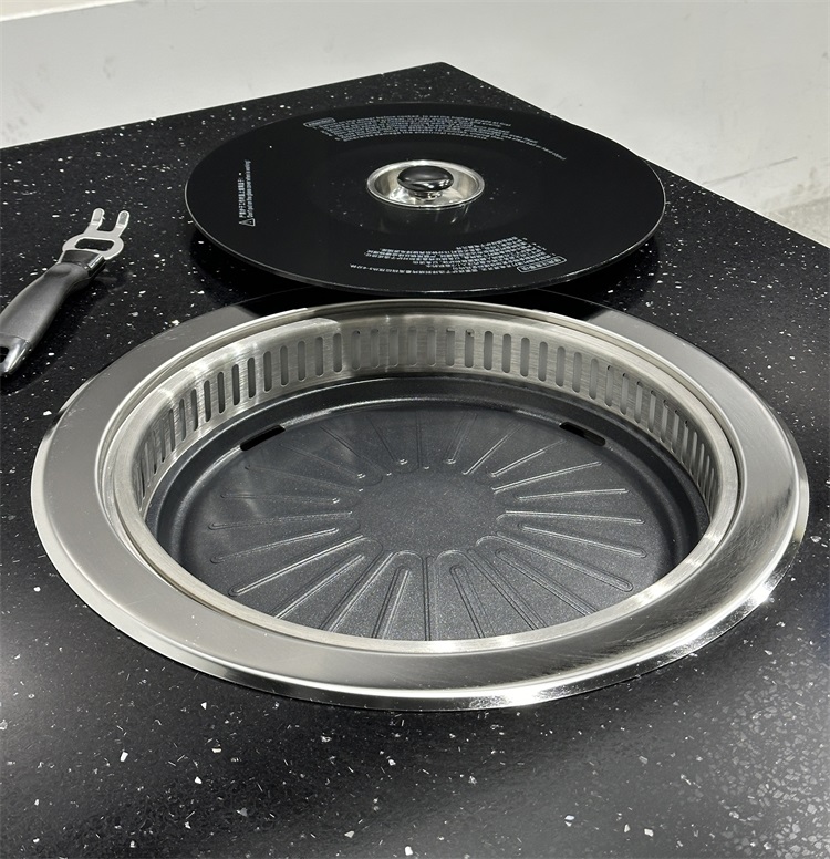 烤肉店智能无烟净化大理石烤肉桌