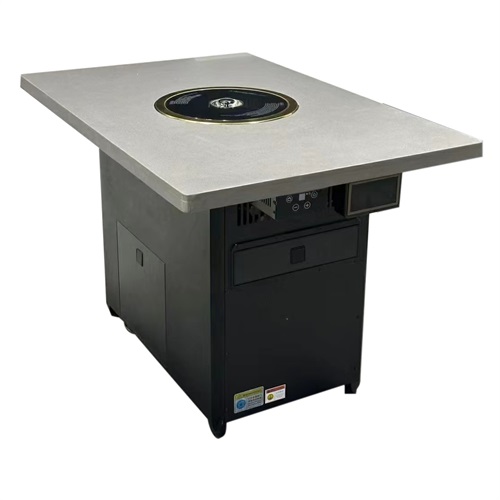 自助烤肉店大理石无烟净化电烤烤肉桌