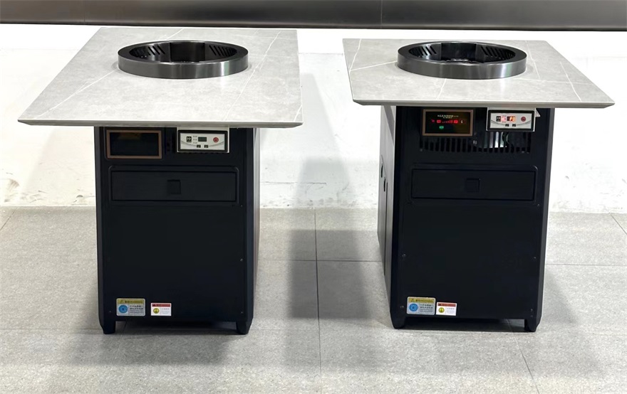 高端自助烤肉餐厅无烟净化电烤烤肉桌