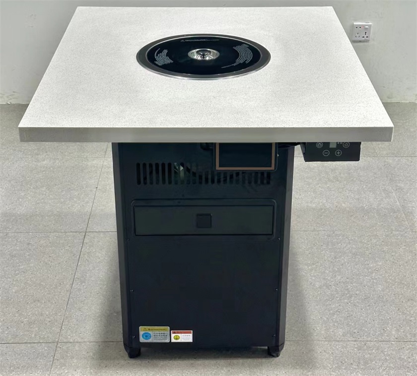 自助烤肉餐厅大理石无烟净化烤肉桌